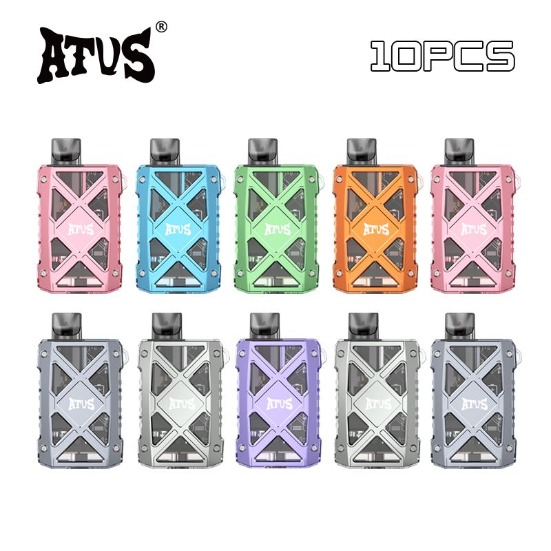 10 Pack Compact Vaporizer Vaping ATVS Display pod Liquid Disposable Electronic Cigarette Wholesale Vape Pen Dropshipping Worldwide economical