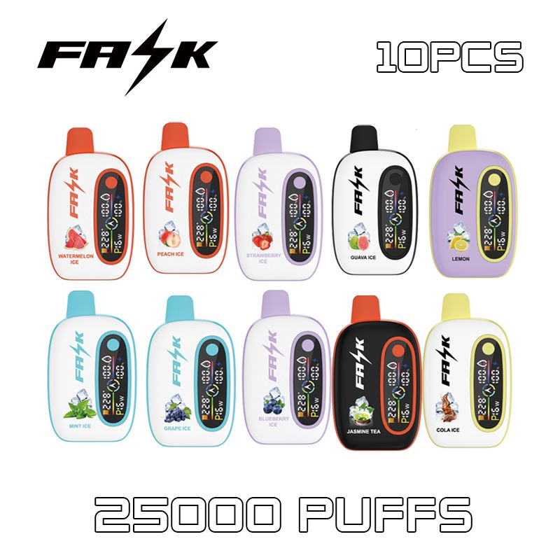 10 Pack Online shopping 25000 Puffs Ajustable Control Nicotine disposable electronic cigarette 25000 EU Warehousee hookah charger Disposable Vape