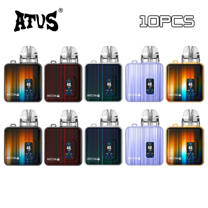 10 Pack EU Cheep Price ATVS 2ml Empty Pod Refillable Kit System Smart Screen Electronic Cigarette China Factory Vapor economical disposable pods