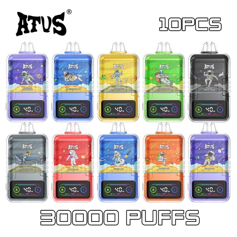 10 Pack OEM ODM Factory 30K Puff Vape Pen ATVS  Dual Mesh Coil Disposable Germany Warehouse Fast Shipping vape puffs