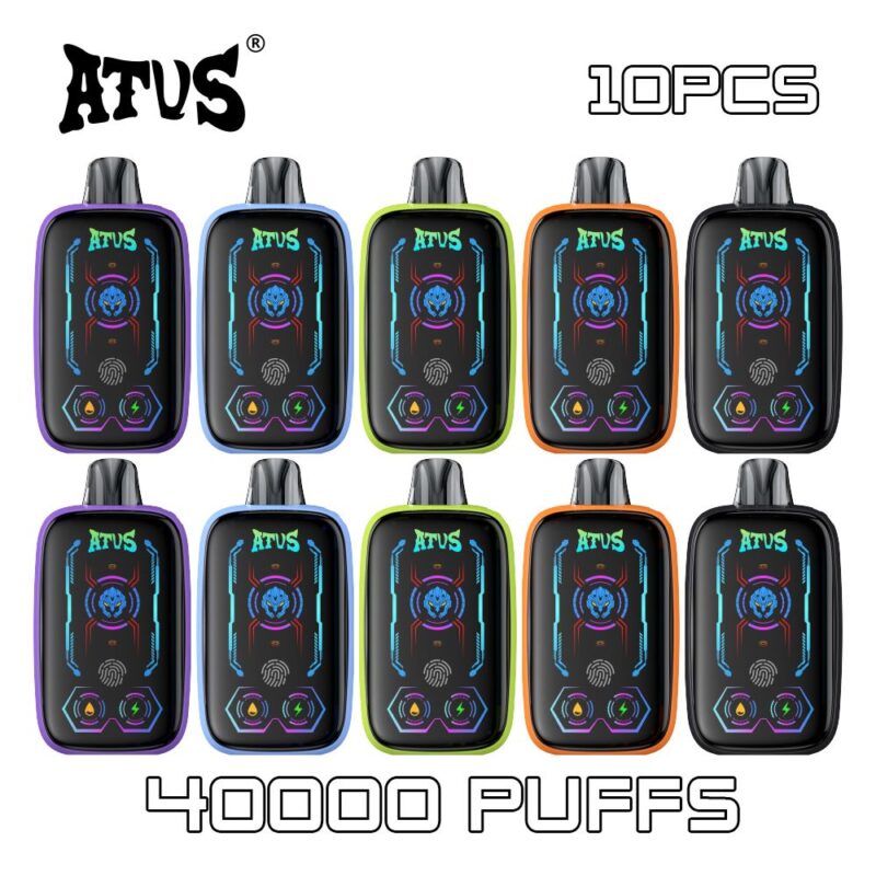 10 Pack Factory Price LED Display Vape 10000 20000 40000 Puffs ATVS Vape Device Bulk Orders Global Shipping Free Vape
