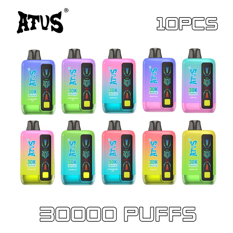 10 Pack Best-Selling ATVS 30000 Puffs Disposable Vape Pen Style LED Light Display Electronic Cigarette 30K Puffs wholesale australia vape