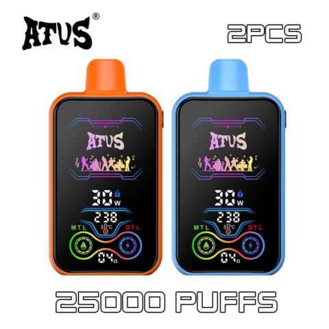 2 PACK ATVS DE022 25000 Puffs Disposable Vape