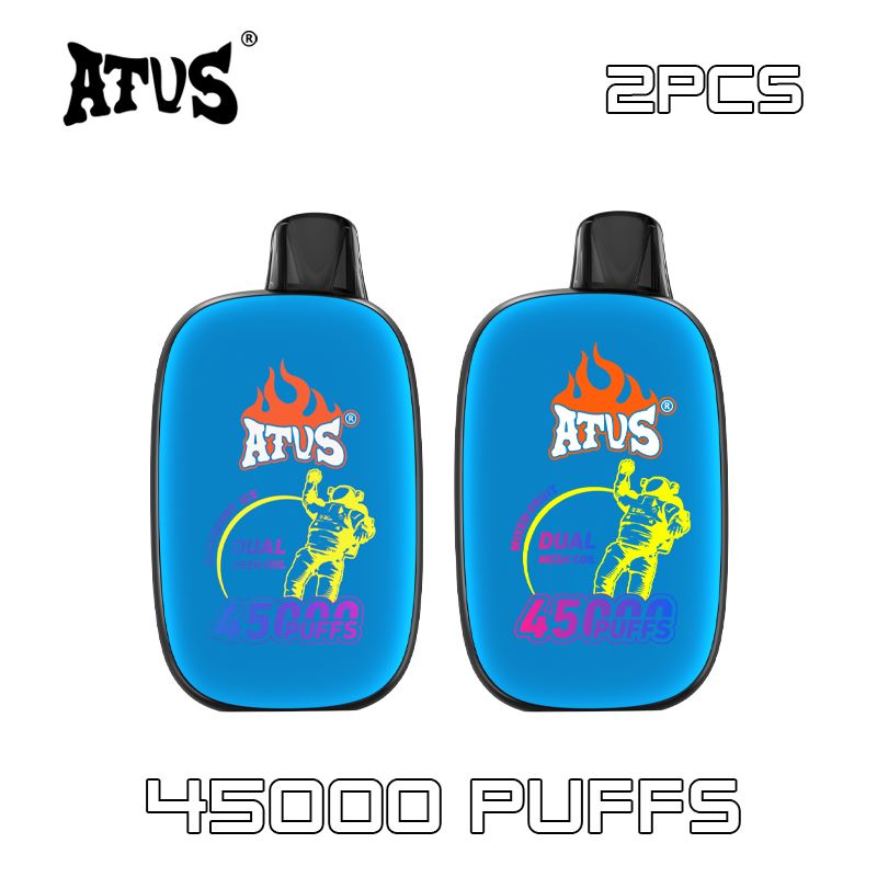 2 Pack 2025 Disposable Vape Adjustable Ice Nicotine Disposable Vape E Cigarette ATVS Vape Puff 45K Vape
