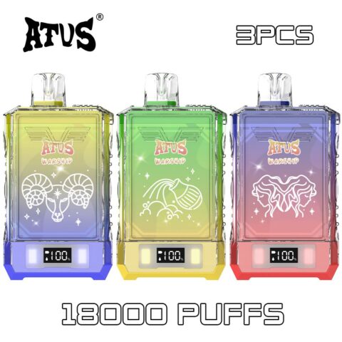 3 PACK ATVS DE015 18000 Puffs Disposable Vape