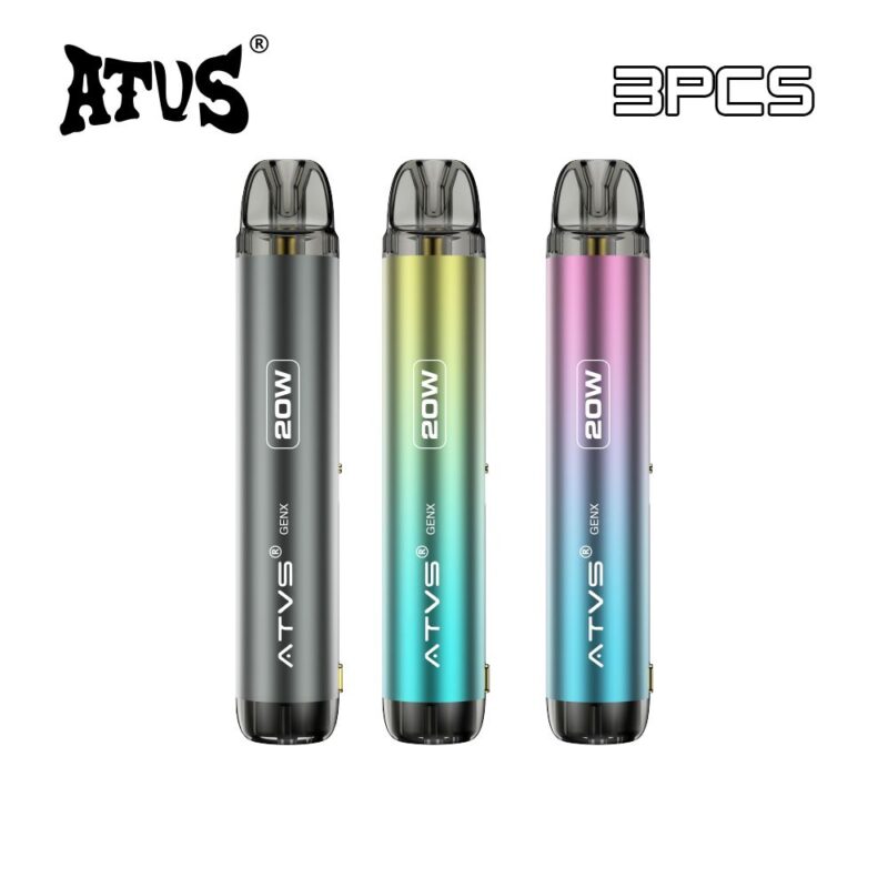 3 Pack EU Wholesale ATVS Disposable E Cigarette Vape Pod Open System Refillable Prefilled 2ml Disposable Vape Pods Electronic Cigarette Wholesale vape pod