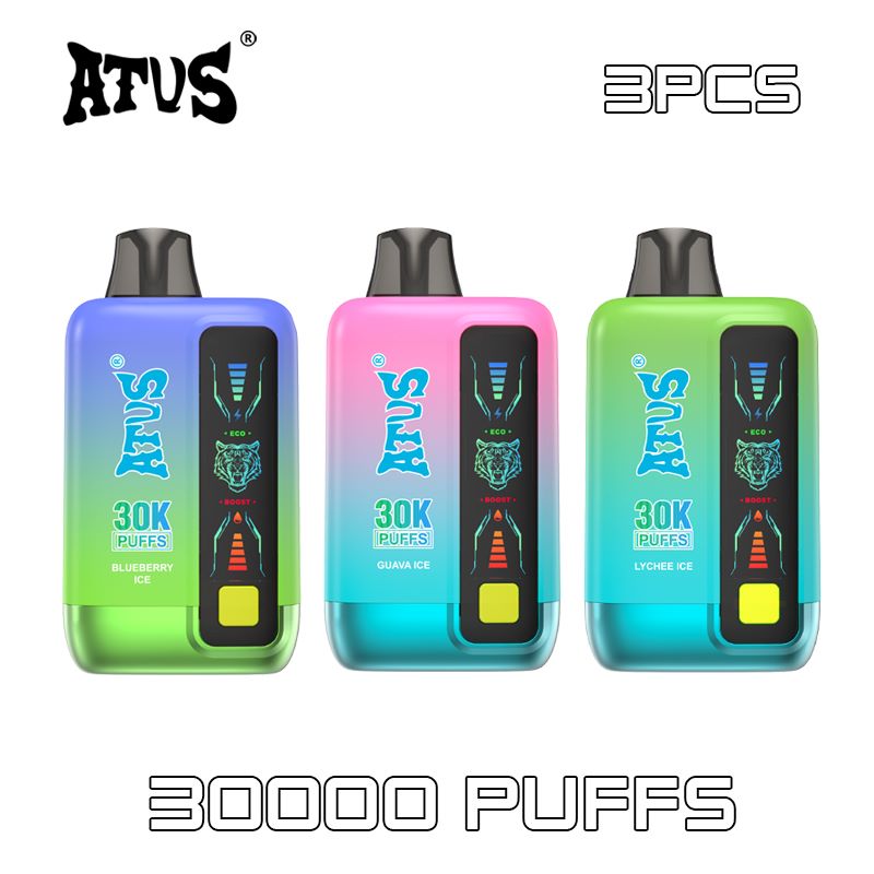 3 Pack Spain Germany Warehouse 30000 Puffs ATVS E Cigarette Free Vape Sample Free Shipping Hookah Price Vaper 30K vape pen price