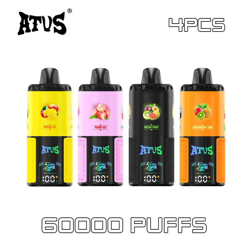 4 Pack UK USA Sleek Portable Mini Triple ATVS 60K Puff 4 in 1 Vape  German Warehouse Vape with Rotating Design and 36ml Dropshipping Worldwide disposable vape