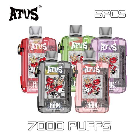 5 Pack ATVS DE012 7000 Puffs Disposable Vape
