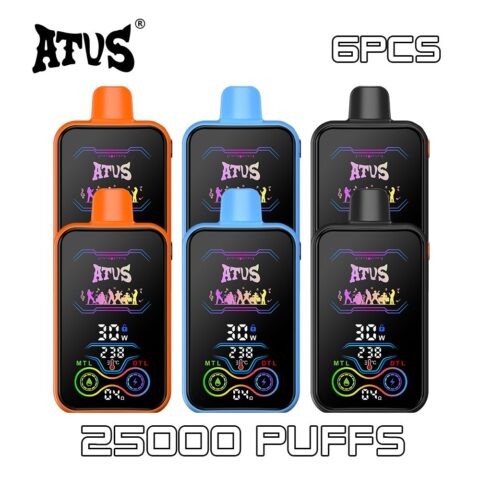 6 PACK ATVS DE022 25000 Puffs Disposable Vape