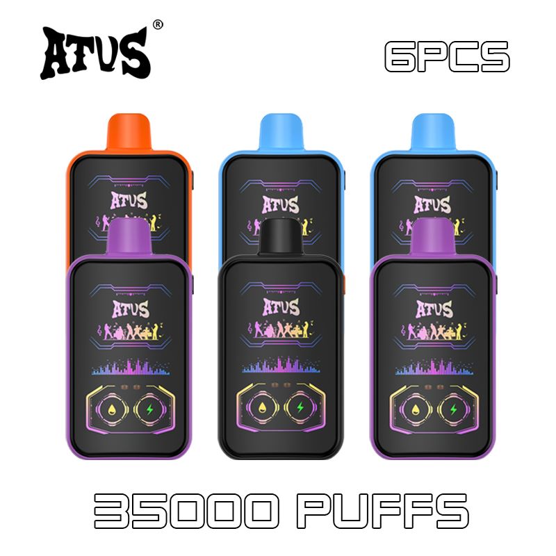 6 Pack Hot sale Dual Flavor vape 35000 Puffs Atvs Atus Disposable Vape Pen Electronic Cigarette UAE Market Stock vapers 35k puff bar vaper