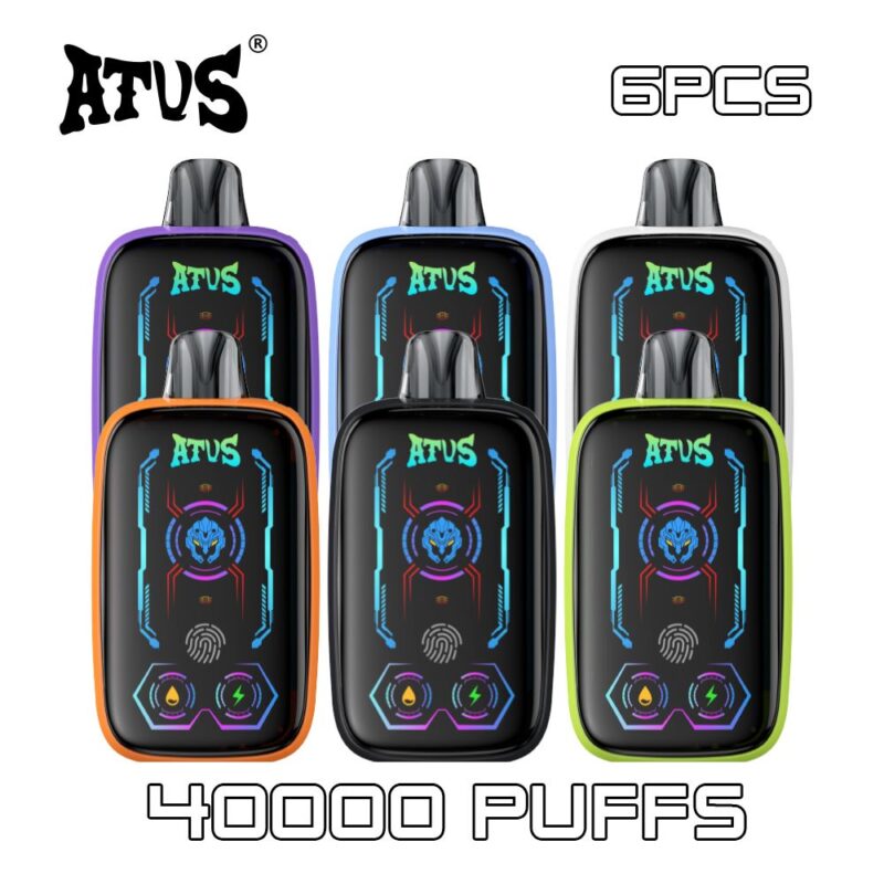 6 Pack Popular Dual Mesh Coil ATVS 40000 Puffs Disposable Vape EU Warehouse Puff Vape