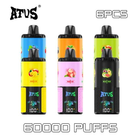 6 PACK ATVS DE030 60000 Puffs Disposable Vape