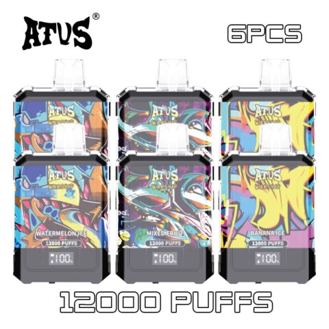 6 Pack High Puff Count 12000 Puff Vape Pen ATVS Electronic Cigarette Master Case Pack vape wholesale australia free vape pen