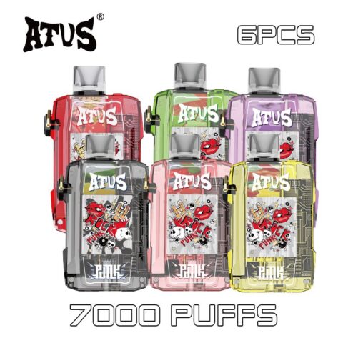 6 Pack ATVS DE012 7000 Puffs Disposable Vape