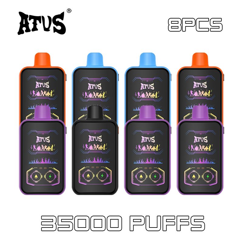 8 Pack Wholesale Disposable ATVS Vape 35K Puff Pen Style E Cigarette UAE EU USA Warehouse vapers