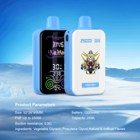 4 Pack Hot Sales Rechargeable Original Factor vape 25K Puff DTL screen vape ATVS ATUS Adjustable airflow Disposable Vape