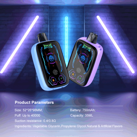 2 Pack Hot Sale ATVS  35ML 40K Puffs LED Display Disposable Vape EU Certified Wholesale Vape Puffs