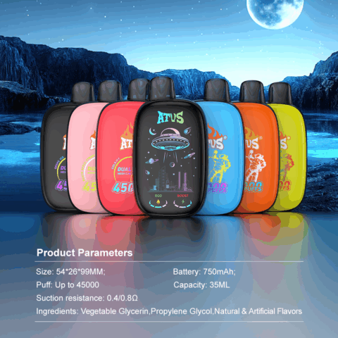 2 Pack 2025 Disposable Vape Adjustable Ice Nicotine Disposable Vape E Cigarette ATVS Vape Puff 45K Vape